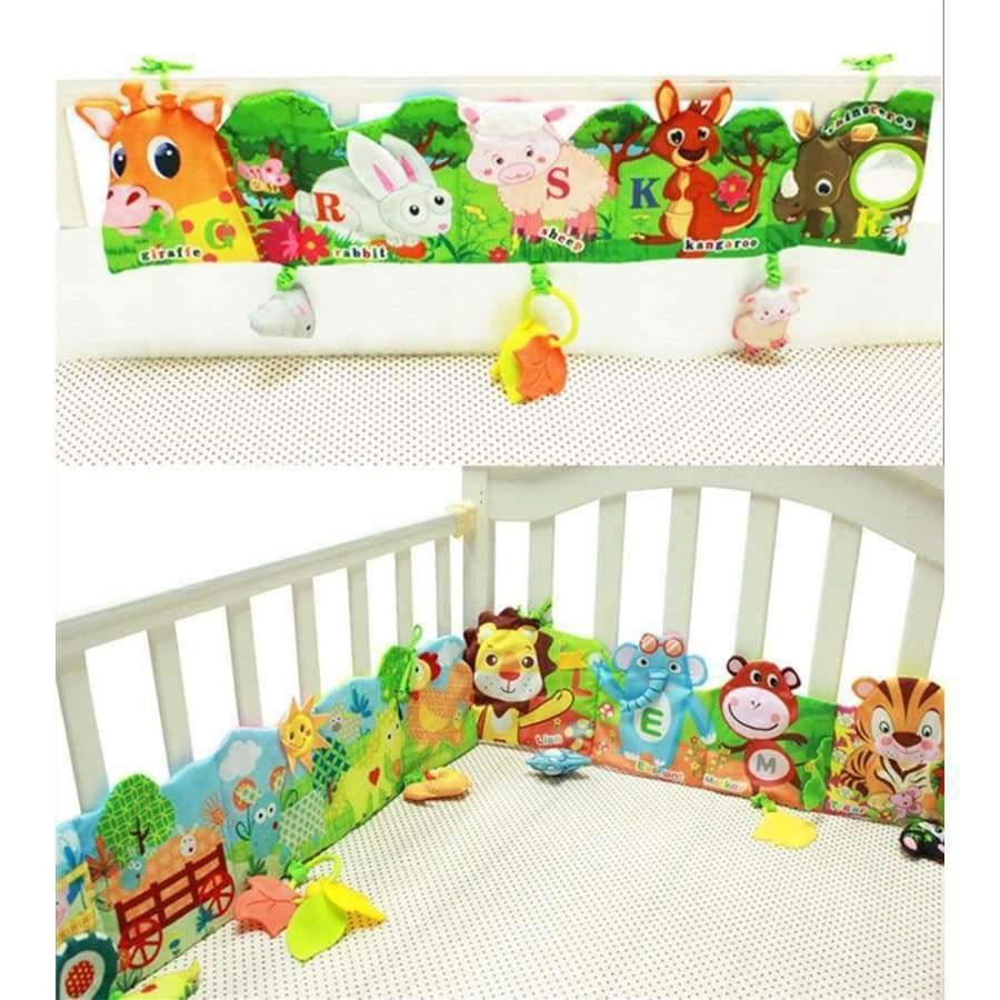 Planet Gates Lion Baby Toys Soft Animal Cloth Books For Newborns 0-12 Months Infant Development Rustle Sound Educational Stroller Rattles Toy Bed