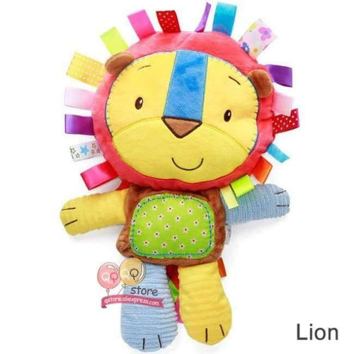 Planet Gates Lion Kids Plush Baby Rattle Stuffed Animal Cat Developing Educational Learning Toys Gift for Toddler Children 0-12 month