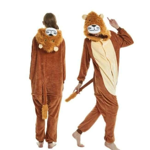 Planet Gates lion / S Halloween Wholesale Animal Stitch Star Unicorn onesie Adult Unisex Cosplay Costume Women Pajamas Sleepwear Adult Winter