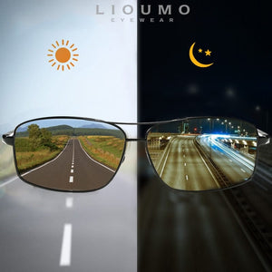 Planet Gates LIOUMO Top Photochromic Sunglasses Men Women Polarized Chameleon Glasses Driving Goggles Anti-glare Sun Glasses zonnebril heren