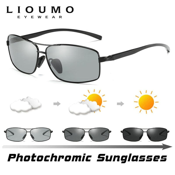 Planet Gates LIOUMO Top Photochromic Sunglasses Men Women Polarized Chameleon Glasses Driving Goggles Anti-glare Sun Glasses zonnebril heren