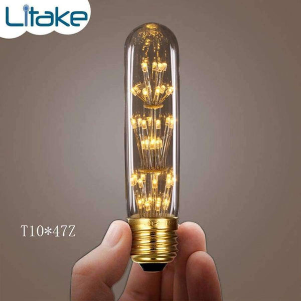 Planet Gates Litake 220V E27 Retro Style LED Firework Bulb Decorative Lamp for Christmas Festival Parties Edison Light Bulb
