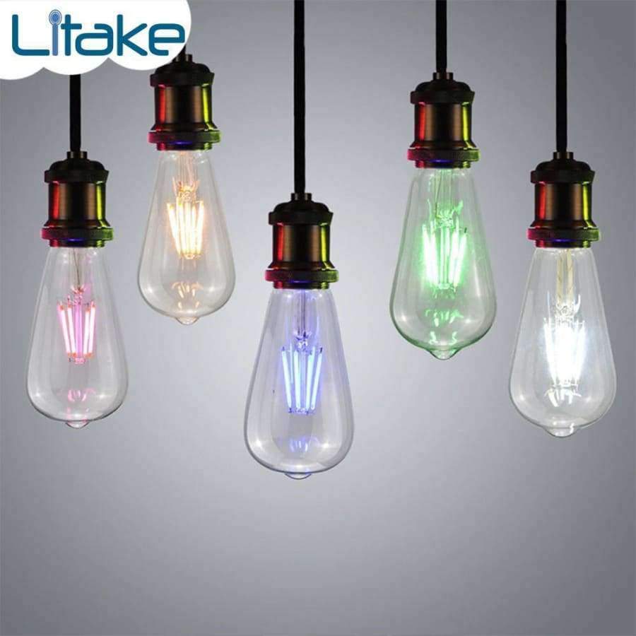 Planet Gates Litake Edison Light Bulb Vintage Decoration LED Filament lamp Copper Wire String E27 110V 220V Replace Incandescent Bulbs