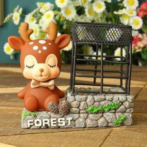 Planet Gates Little Fawn / China Cute Pen Holder Rabbit/Cactus/Unicorn Pencil Holder Kawaii Desk Accessories Office Stationery Desk Organizer