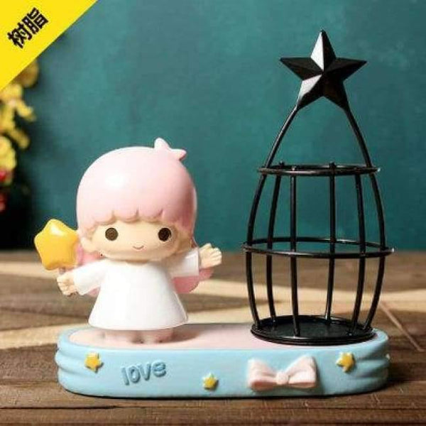Planet Gates Little Twin Stars 1 / China Cute Pen Holder Rabbit/Cactus/Unicorn Pencil Holder Kawaii Desk Accessories Office Stationery Desk Organizer