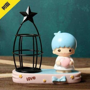 Planet Gates Little Twin Stars / China Cute Pen Holder Rabbit/Cactus/Unicorn Pencil Holder Kawaii Desk Accessories Office Stationery Desk Organizer