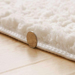Planet Gates Living Room Rug Area Solid Carpet Fluffy Soft Home Decor White Plush Carpet Bedroom Carpet Kitchen Floor Mats White Rug Tapete