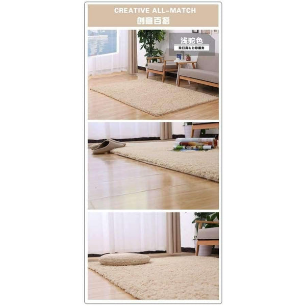 Planet Gates Living Room Rug Area Solid Carpet Fluffy Soft Home Decor White Plush Carpet Bedroom Carpet Kitchen Floor Mats White Rug Tapete