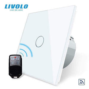 Planet Gates Livolo EU Standard Remote Switch, AC 220~250V Wall Light Remote Touch Switch With Mini Remote Controller C701R-11-RT12,no Logo