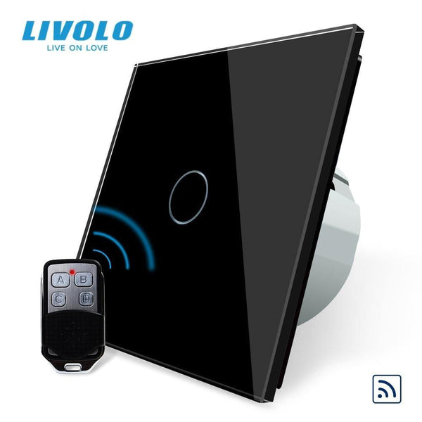 Planet Gates Livolo EU Standard Remote Switch, AC 220~250V Wall Light Remote Touch Switch With Mini Remote Controller C701R-11-RT12,no Logo