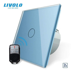 Planet Gates Livolo EU Standard Remote Switch, AC 220~250V Wall Light Remote Touch Switch With Mini Remote Controller C701R-11-RT12,no Logo