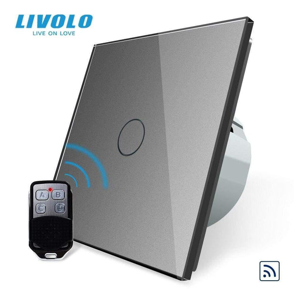 Planet Gates Livolo EU Standard Remote Switch, AC 220~250V Wall Light Remote Touch Switch With Mini Remote Controller C701R-11-RT12,no Logo