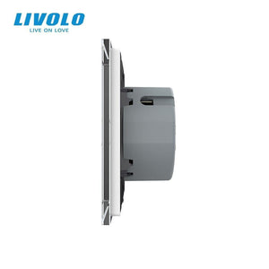 Planet Gates Livolo EU Standard Remote Switch, AC 220~250V Wall Light Remote Touch Switch With Mini Remote Controller C701R-11-RT12,no Logo