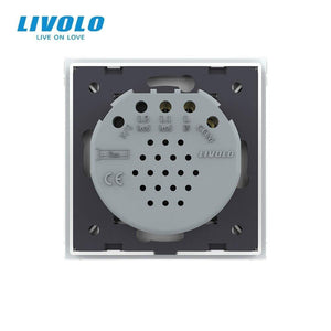 Planet Gates Livolo EU Standard Remote Switch, AC 220~250V Wall Light Remote Touch Switch With Mini Remote Controller C701R-11-RT12,no Logo