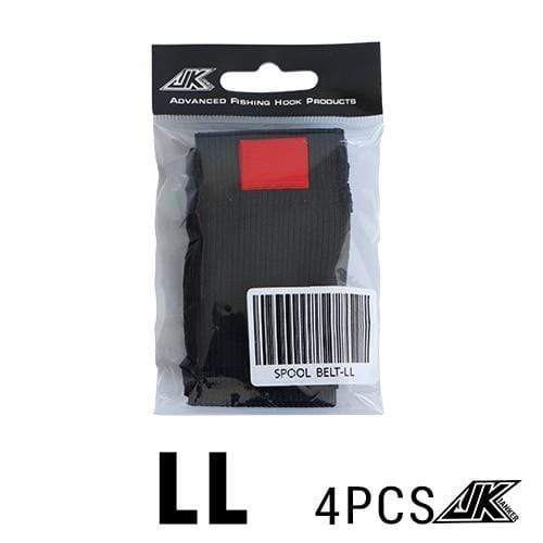 Planet Gates LL JK 4pcs/pack Black Elastic Fishing Spool Belt Fishing Reel Protection Belt Spinning Wheel Reel Accessories