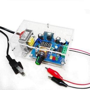 Planet Gates LM317 Adjustable Regulated Voltage 220V to 1.25V-14.5V Step-down Power Supply DIY Kits PCB Board DIY Electronic with shell