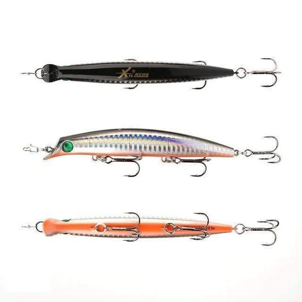 Planet Gates LN105 95mm Fishing Lure Floating Popper LipLess Minnow Sea Fishing 3 sizes Minnow Lure Hard Bait Strong Hook Wobblers Model 5326