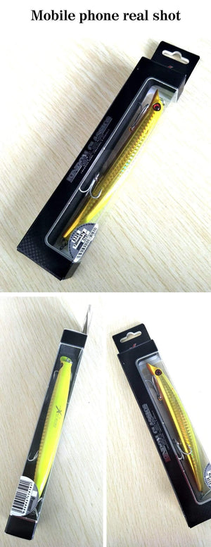 Planet Gates LN77 95mm Fishing Lure Floating Popper LipLess Minnow Sea Fishing 3 sizes Minnow Lure Hard Bait Strong Hook Wobblers Model 5326