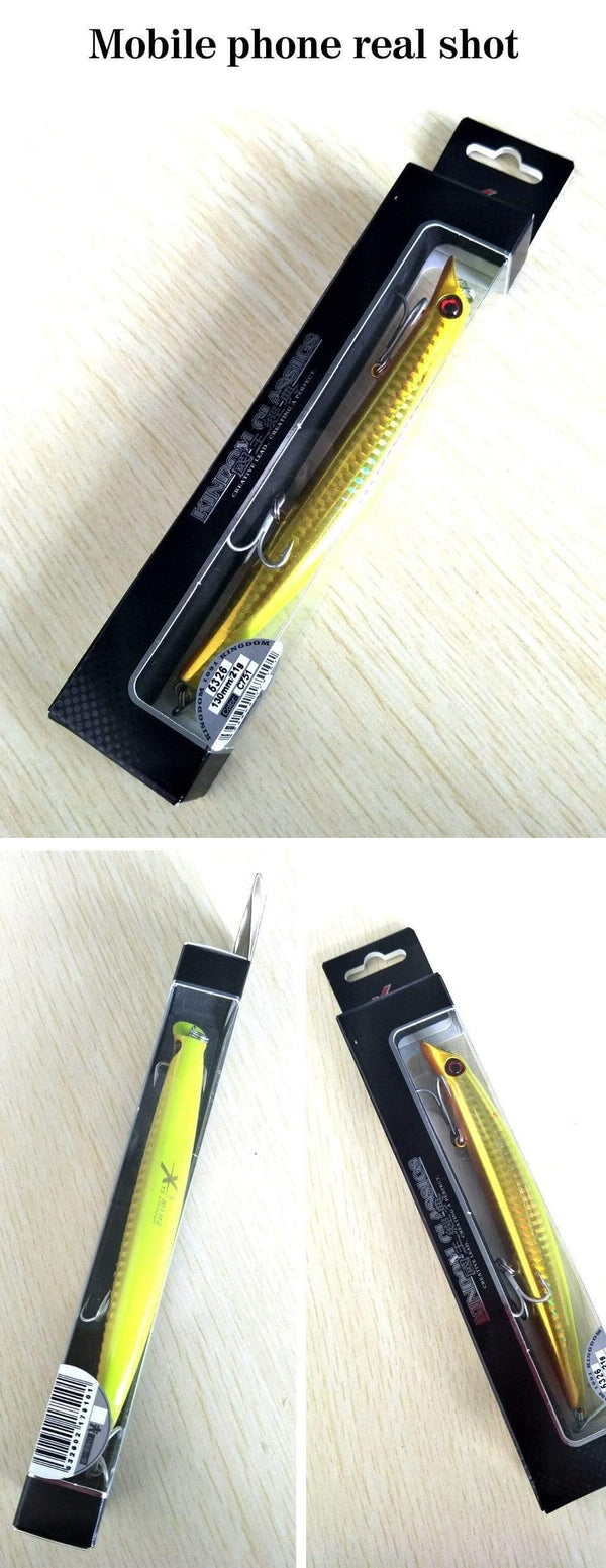 Planet Gates LN77 95mm Fishing Lure Floating Popper LipLess Minnow Sea Fishing 3 sizes Minnow Lure Hard Bait Strong Hook Wobblers Model 5326