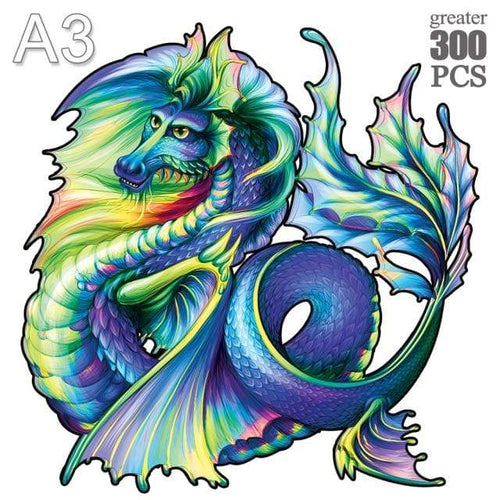 Planet Gates LONG-16-A3 Dinosaur Wooden Jigsaw Puzzle Toy Wooden Puzzles For Adults Kids Christmas Gifts Educational Games Toys Butterfly Wooden Puzzle