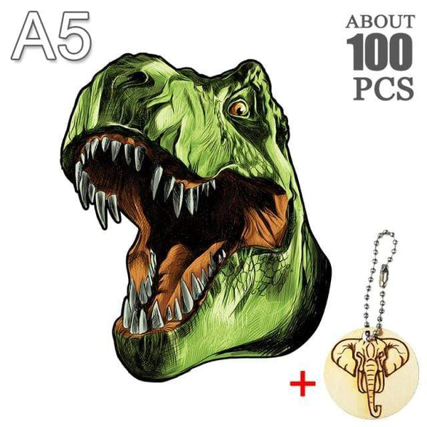 Planet Gates LONG-17-A5 Dinosaur Wooden Jigsaw Puzzle Toy Wooden Puzzles For Adults Kids Christmas Gifts Educational Games Toys Butterfly Wooden Puzzle