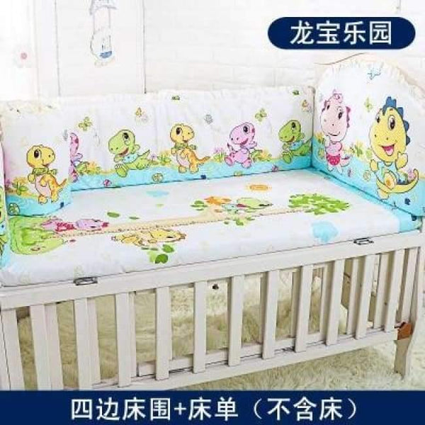Planet Gates long bao le yuan Bedding Sets For Baby 5 pcs/set Thickening Baby Bed Bumper Protector Baby Bedding Set Includes Bed Sheet Cotton Bumper