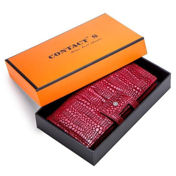 Planet Gates Long Box Leather Women Wallets Female Long Clutch Portomonee for Girls Zipper Coin Purse Brand Lady Wallet Card Holder Phone Bag