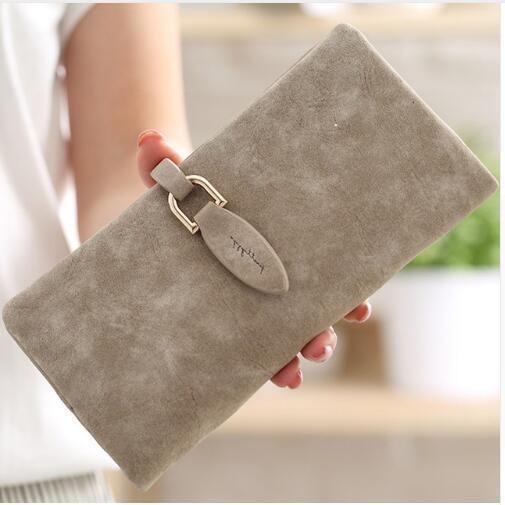 Planet Gates long gray Women Wallet Card Holder Female Wallet Women's Hasp Purse Coin Purse Card Holder Wristlet Money Long Bag More Color Clutch