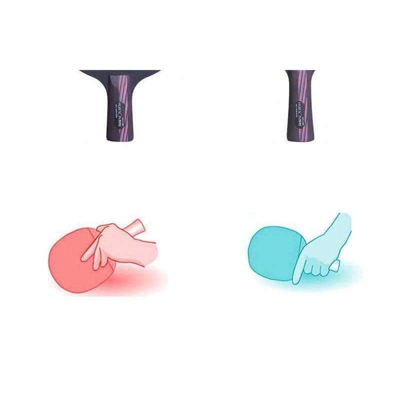 Planet Gates long handle Carbon Fiber Table Tennis Racket With Double Face Pimples-in Racket Rubber Table Tennis Bat Short Long Handle