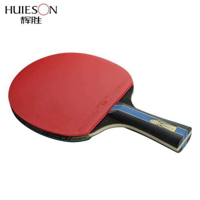 Planet Gates Short or Long Handle Shake-hand Table Tennis Set Red and Black Table Tennis Paddle Table Tennis Racket with Case