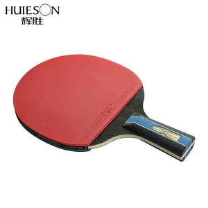Planet Gates Long Handle Short or Long Handle Shake-hand Table Tennis Set Red and Black Table Tennis Paddle Table Tennis Racket with Case