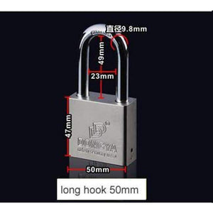 Planet Gates long hook 50MM Short/long hook padlock,Anti-theft, Anti-rain, High resistance to rust, safety security,master key,copper cylinder,home hardware