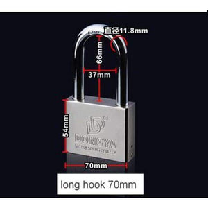 Planet Gates long hook 70MM Short/long hook padlock,Anti-theft, Anti-rain, High resistance to rust, safety security,master key,copper cylinder,home hardware