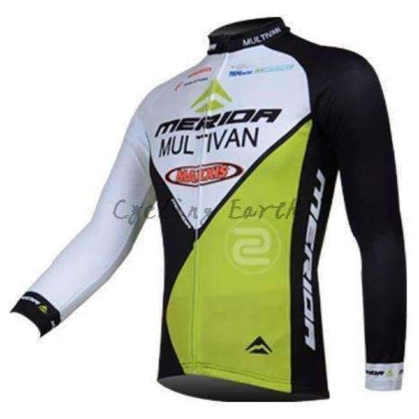 Planet Gates long jersey / XS 3D Silicone! Merida  long sleeve cycling jersey pants bicycle sports cycling autumn wear clothes set Ropa Ciclismo