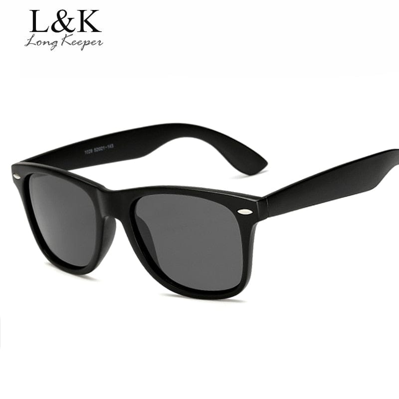 Planet Gates Long Keeper Brand Unisex Retro Polarized Sunglasses Men Women Vintage Eyewear Accessories Black Grey Sun Glasses For Male/Female