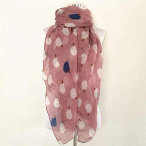 Planet Gates Long scarf Purple Women Ladies Fashion Viscose Cotton Hedgehog Print infinity scarf Fashion Animal Scarves Shawl Wrap hot sale neckerchief