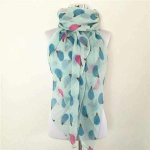 Planet Gates Long scarf Sky Blue Women Ladies Fashion Viscose Cotton Hedgehog Print infinity scarf Fashion Animal Scarves Shawl Wrap hot sale neckerchief