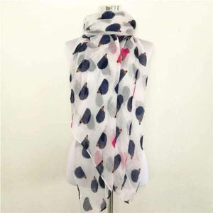 Planet Gates Long scarf White Women Ladies Fashion Viscose Cotton Hedgehog Print infinity scarf Fashion Animal Scarves Shawl Wrap hot sale neckerchief