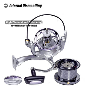 Planet Gates Long Shot Spinning Fishing Reel 12+1BB High Speed 4.6:1 25KG Max Drag Fish Reels Trolling Surf Metal Spoon Moulinet Peche