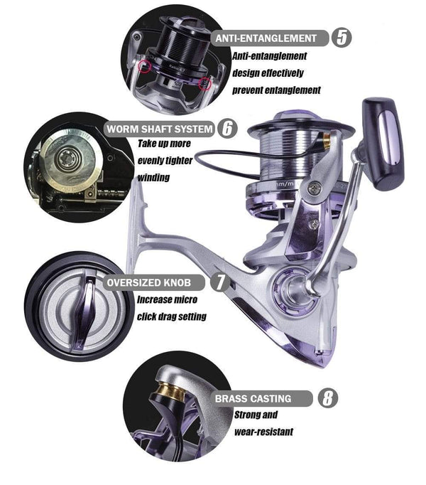 Planet Gates Long Shot Spinning Fishing Reel 12+1BB High Speed 4.6:1 25KG Max Drag Fish Reels Trolling Surf Metal Spoon Moulinet Peche