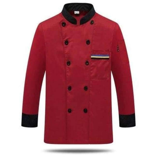 Planet Gates long sleeve 2 / XL Men Long-sleeved Chef Jacket Hotel Service Working Wear Restaurant Kitchen Work Tooling Chef Uniform Cooking Clothes Women 89