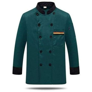 Planet Gates long sleeve 3 / XL Men Long-sleeved Chef Jacket Hotel Service Working Wear Restaurant Kitchen Work Tooling Chef Uniform Cooking Clothes Women 89