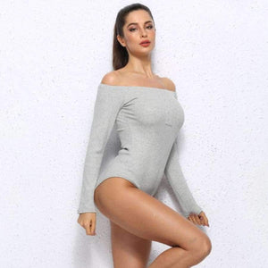 Planet Gates Long Sleeve Bodycon Slash Neck Winter Jumpsuit Autumn Off Shoulder Bodysuits Women Body Feminino Mujer Sexy