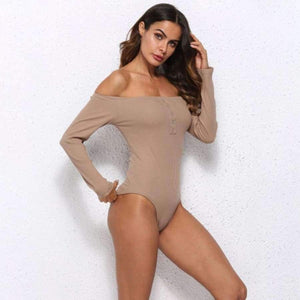 Planet Gates Long Sleeve Bodycon Slash Neck Winter Jumpsuit Autumn Off Shoulder Bodysuits Women Body Feminino Mujer Sexy