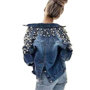 Planet Gates Long Sleeve Denim Jacket Women Autumn Spring Tops 2018 Spring Korean Leisure Joker Back Single Breasted Jacket