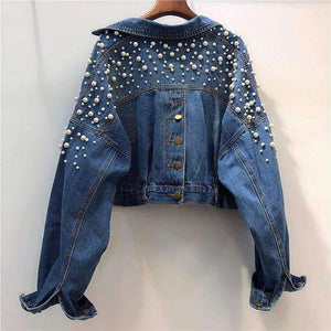 Planet Gates Long Sleeve Denim Jacket Women Autumn Spring Tops 2018 Spring Korean Leisure Joker Back Single Breasted Jacket