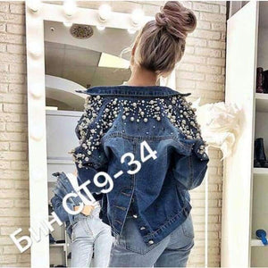 Planet Gates Long Sleeve Denim Jacket Women Autumn Spring Tops 2018 Spring Korean Leisure Joker Back Single Breasted Jacket
