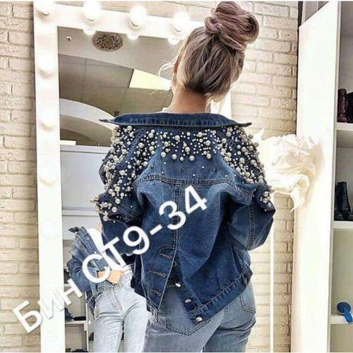 Planet Gates Long Sleeve Denim Jacket Women Autumn Spring Tops 2018 Spring Korean Leisure Joker Back Single Breasted Jacket