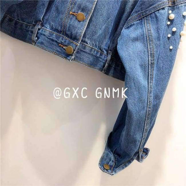 Planet Gates Long Sleeve Denim Jacket Women Autumn Spring Tops 2018 Spring Korean Leisure Joker Back Single Breasted Jacket