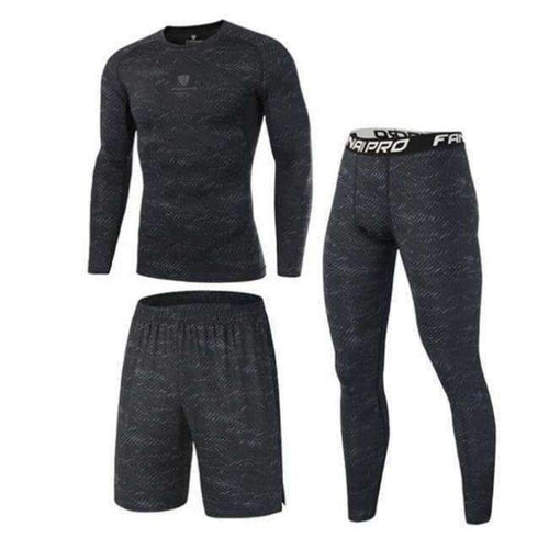 Planet Gates long sleeve suit / M Compression Men's Sport Suits Quick Dry Running sets Clothes Sports Joggers Training Gym Fitness Tracksuits Running Set